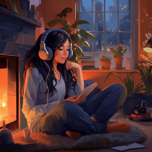 Embers of Tranquility: Binaural Fireside Relaxation - Binaural Beats Noise