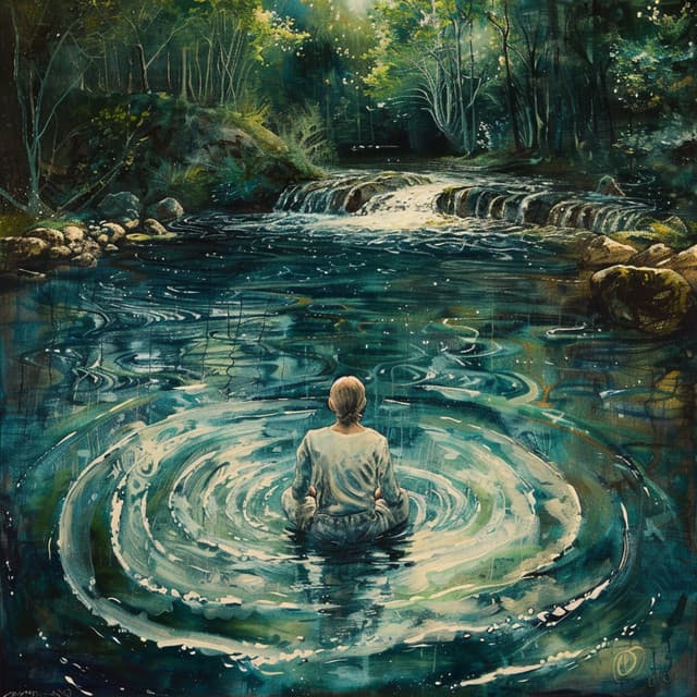 Meditation by Stream: Flowing Harmony - Healing Zen Meditation