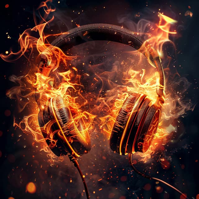 Fire's Cadence: Rhythmic Ember Tunes - Alpha Waves Music