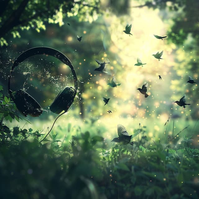 Feathered Creek Echoes: Binaural Nature's Choir - 92 96 Hz - Binaural Beats Studying Music