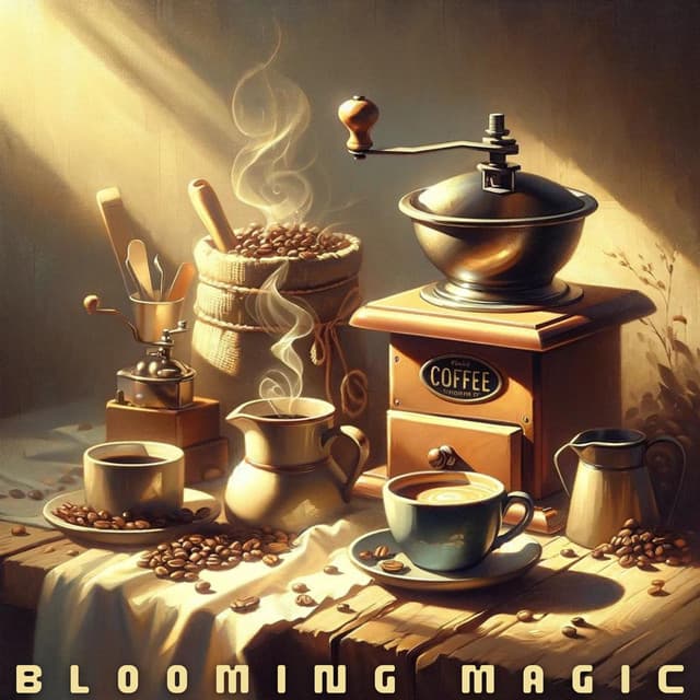 Blooming Magic: Abstract Coffeehouse Lofi - Party Topic Club