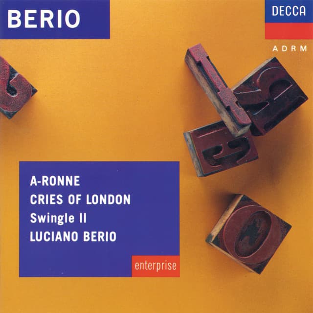 Berio: A-Ronne; Cries of London - Luciano Berio