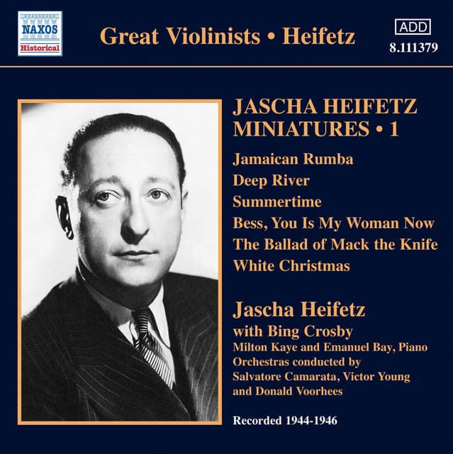Jascha Heifetz Miniatures, Vol. 1 - Jascha Heifetz