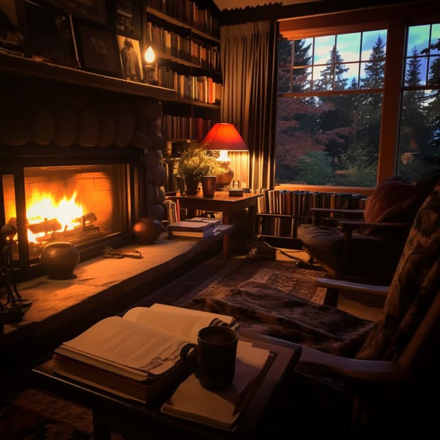 Sesión De Estudio A La Luz Del Fuego: Sondios De Aprendizaje Con Un Piano Armonioso - Mentevelloso