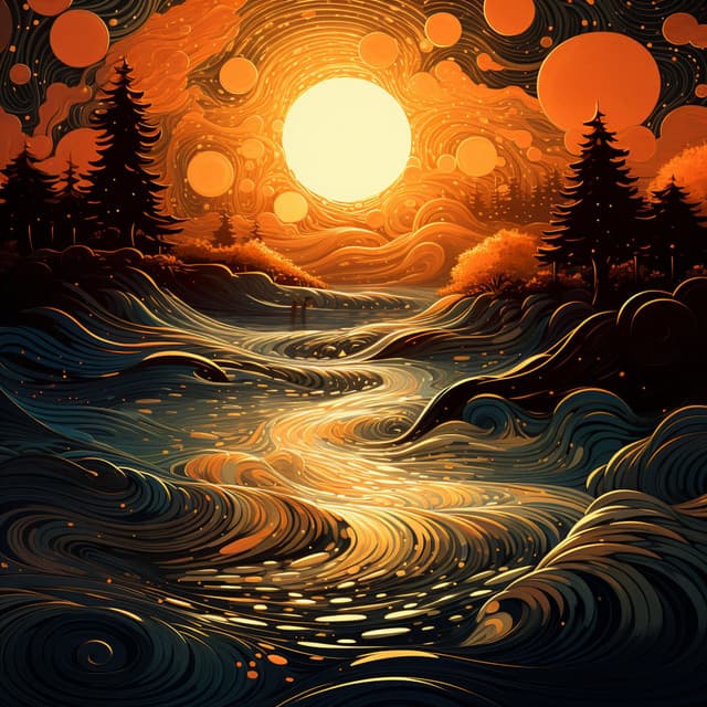 Binaural Flowing Waters: Serene Ripples - Brainwave Binaural System