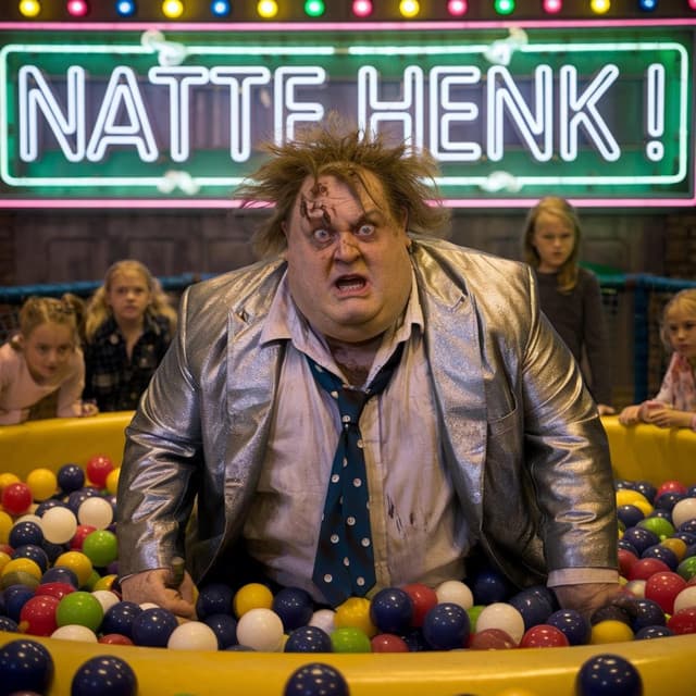 Natte Henk: Schijten in de ballenbak! - De Tekentovenaar