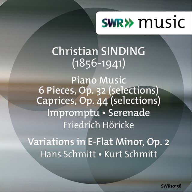 Sinding: Piano Music - Christian Sinding