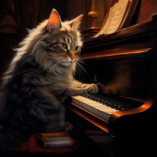 Momentos Tiernos De Mascotas: Abrazo Armónico Del Piano - Chillout Salón Piano