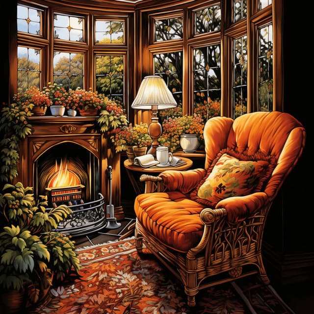 Balada Junto A La Chimenea Para Estudiar: Música Para Aliviar El Estrés - Naturaleza y Sonidos Fondos