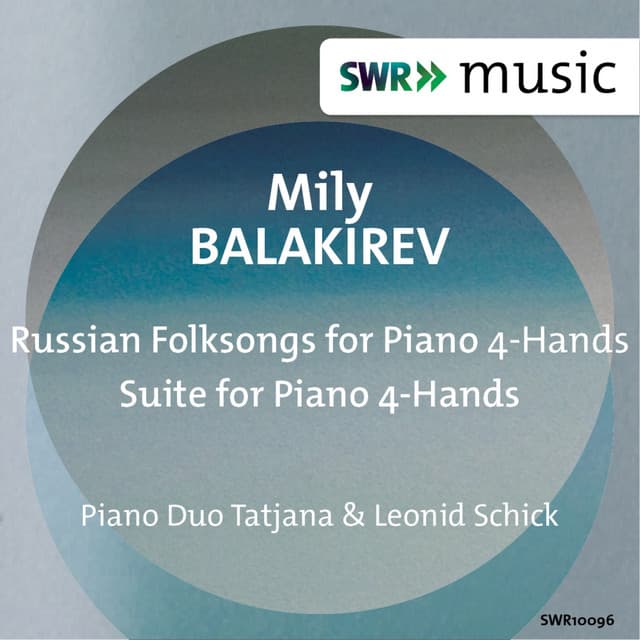 Balakirev: Russian Folksongs for Piano 4-Hands - Suite for Piano 4-Hands - Mily Balakirev