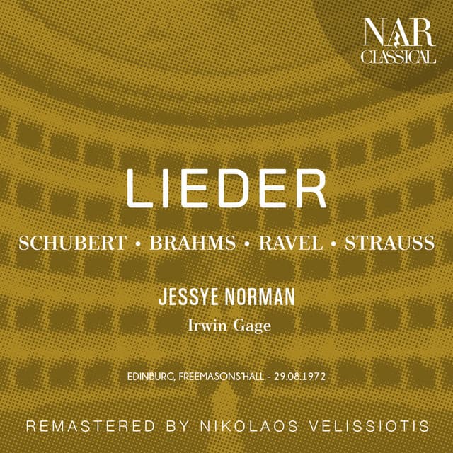 LIEDER: SCHUBERT; BRAHMS; RAVEL; STRAUSS - Jessye Norman