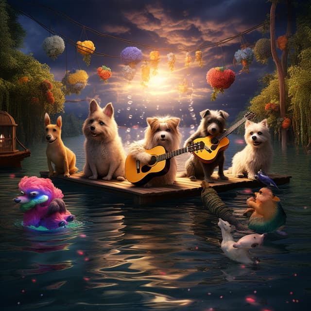 Water's Melodic Purr: Music by the Tarn - Calming Water