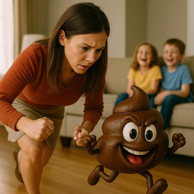 Mama heeft ruzie met haar keutel! | Grappige liedjes - De Tekentovenaar