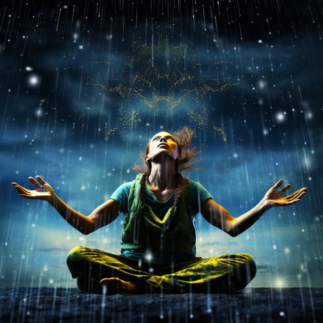 Yoga Serenity in Rain: Meditative Soundscapes - Tranquil Forest Effect