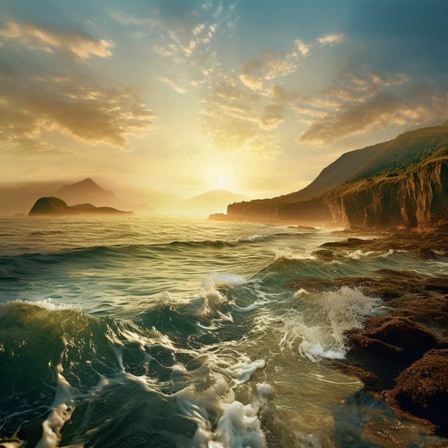 Ocean's Gentle Flow: Meditation Soundscapes - Meditation Music