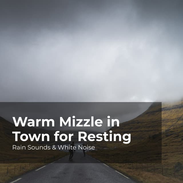 Warm Mizzle in Town for Resting - Rain Sounds & White Noise