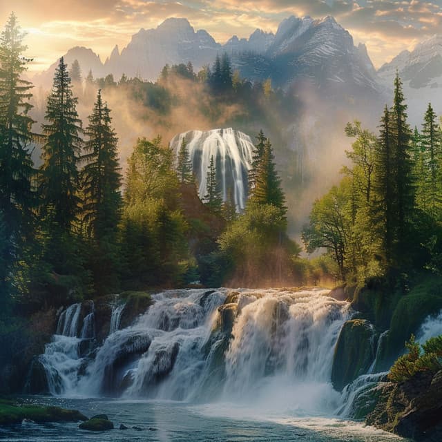 Escape Calmante Del Río: Relajación Del Flujo Tranquilo - Maestro Zen