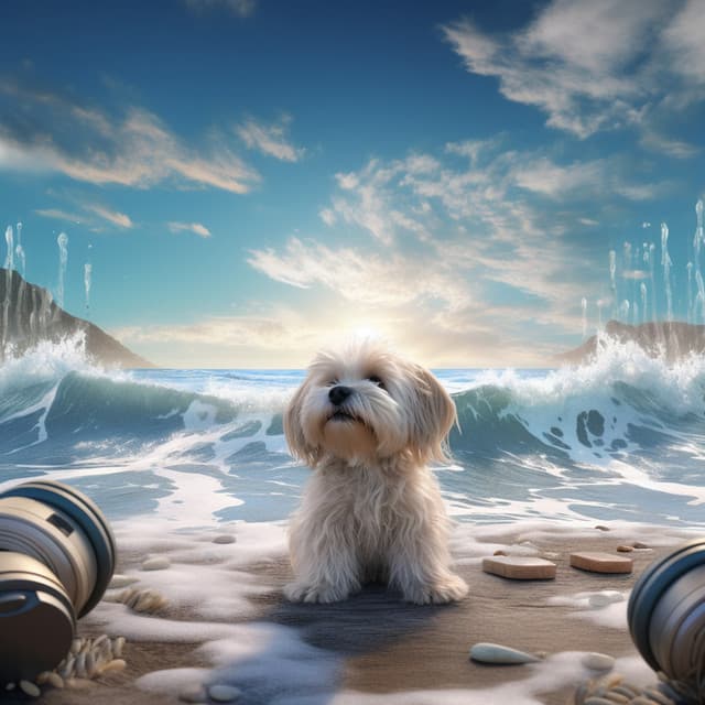 Dogs Ocean: Playful Waves Harmony - Astral Travel Sanctuary
