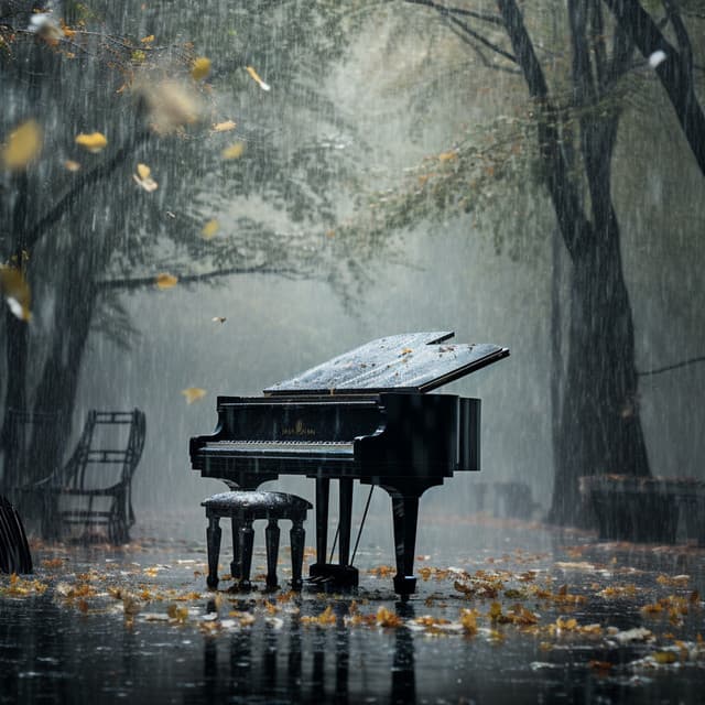 Meditación De Trabajo Lluvioso Con Piano Tranquilo - Música clásica de piano New Age