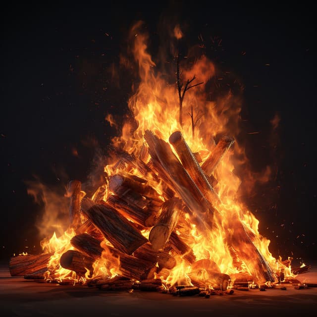 Fire's Relaxation Sounds: Calm Flame Ambiance - Music In the Background