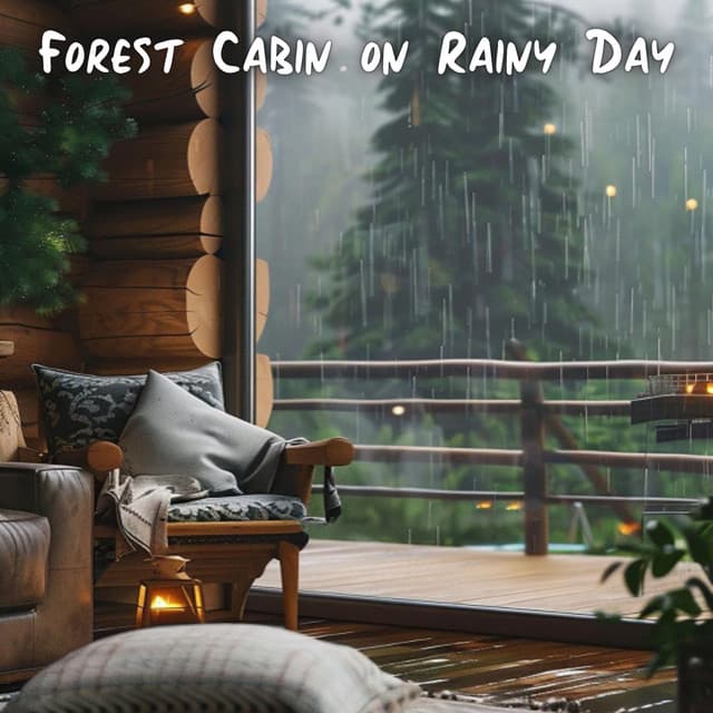 Forest Cabin on Rainy Day: Soothing Ambient Relaxation Music - Stress Relief Calm Oasis