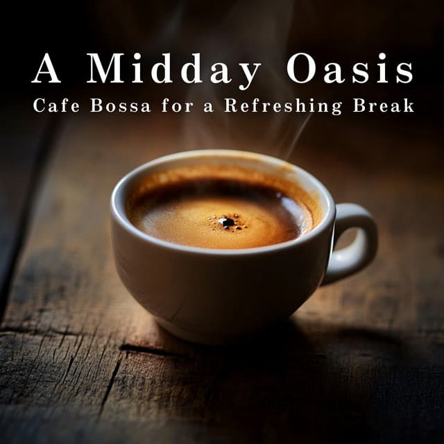 A Midday Oasis - Cafe Bossa for a Refreshing Break - Relaxing Piano Crew