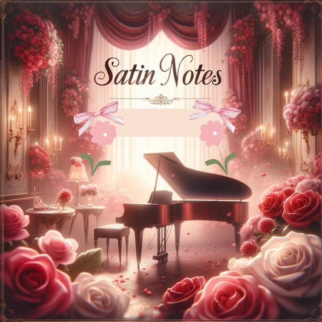 Satin Notes: Flirtatious Jazz Whispers in the Rose Boudoir - Romantic Piano Music Oasis