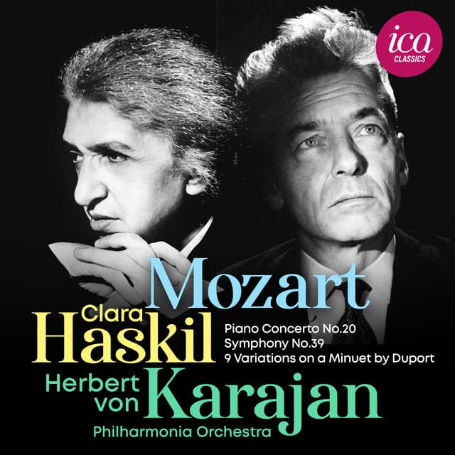 Mozart: Piano Concerto No. 20, Symphony No. 39 & 9 Variations on a Minuet by Duport - Wolfgang Amadeus Mozart