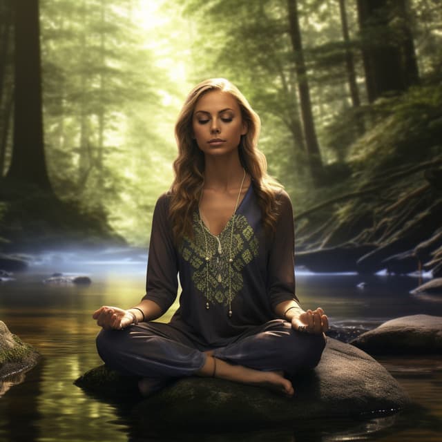 Calm Waterside Yoga Moments: Meditative River's Serenity - Outdoor Field Recorders