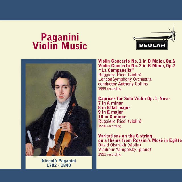 Paganini Violin Music - Niccolò Paganini