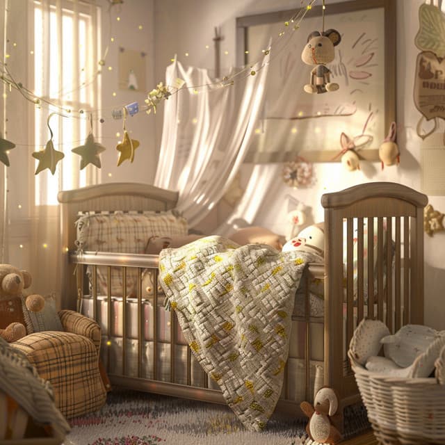 Dulces Sueños Dorados: Luces Del Sueño Para Bebés - Experiencia de canción de cuna para bebés