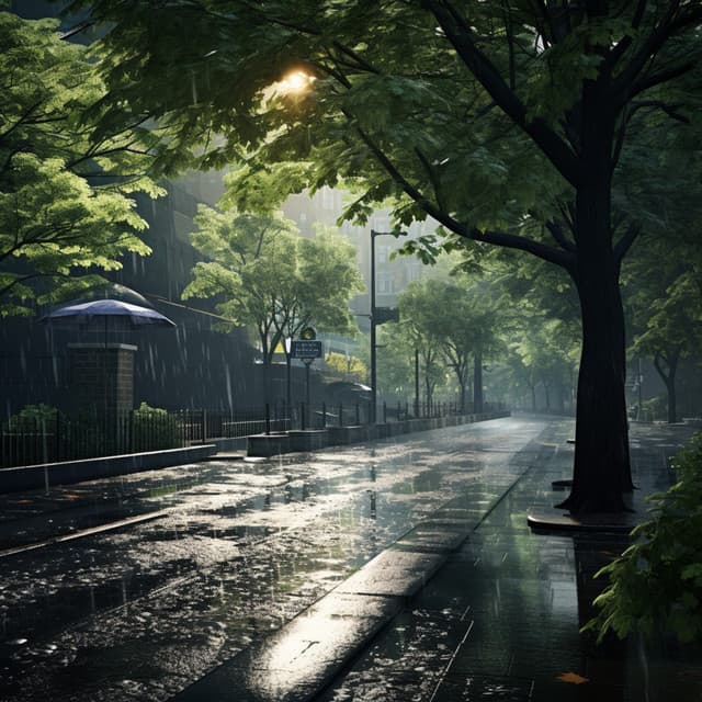 Rain's Gentle Embrace: Soothing Melodies - Gentle Day Music