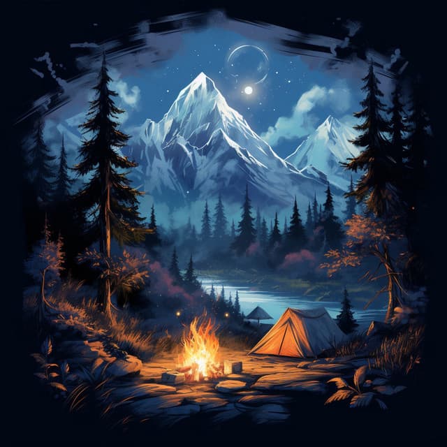 Binaural Renewal through Nature and Fire at Night - Binaural Beats Sleeping Music