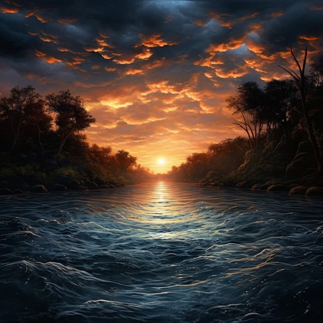 Flowing Harmony: Lakeside Calm Symphony of Serenity - Outdoor Field Recorders