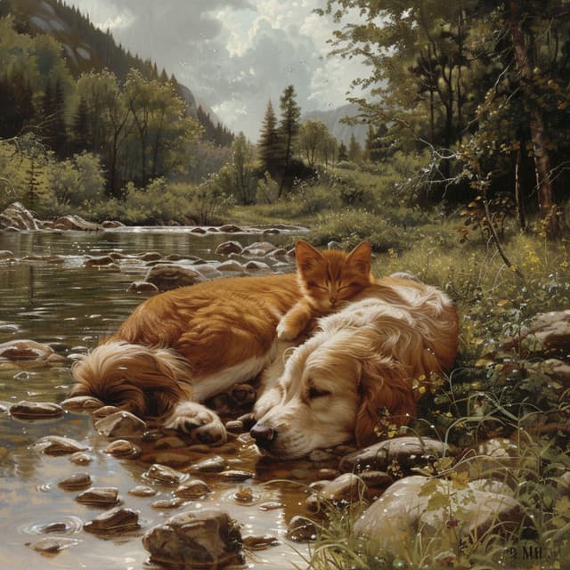 Sonidos Relajantes Del Río Para Relajar A Las Mascotas - Conjunto musical de mariposa negra