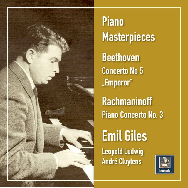 Beethoven: Piano Concerto No. 5 "Emperor" - Rachmaninoff: Piano Concerto No. 3 - Emil Gilels