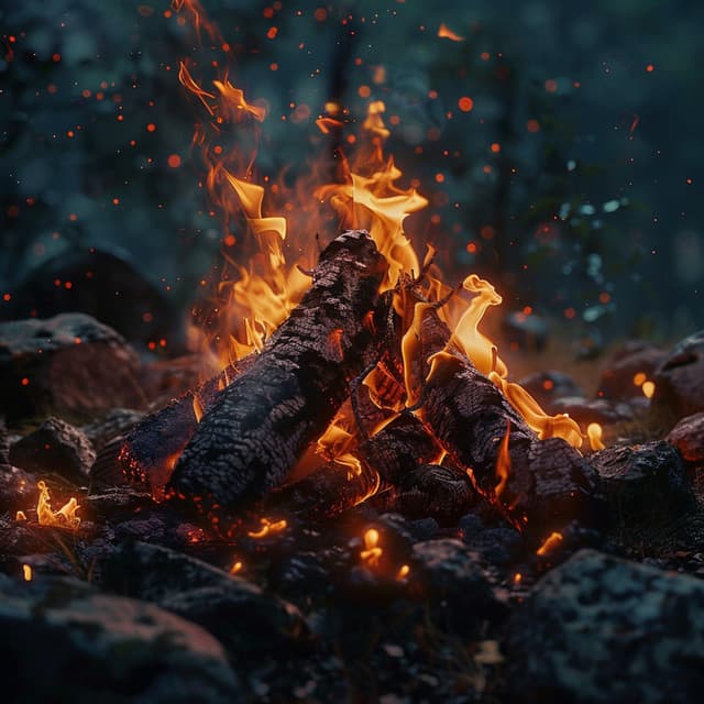 Dogs' Relaxation Binaural Fire Sounds - 432Hz Positive Energy