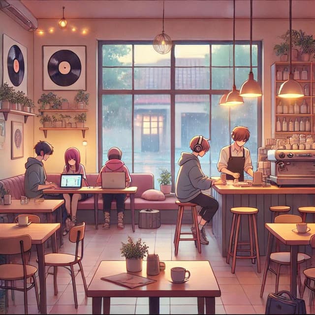 Starlit Solitude: Lounge Lofi Mix - Lounge Music Café