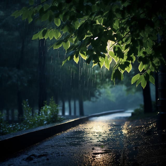 Rain in Nature: Serene Droplet Symphony - Shower Sounds