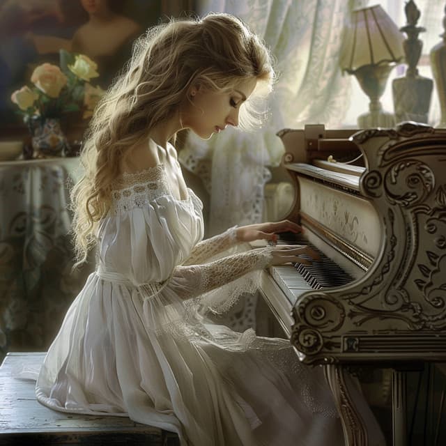 Sinfonía De La Música De Piano: Cascadas De Armonía - Salón con piano bar