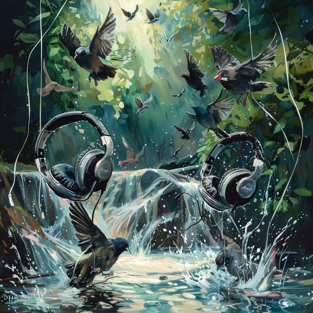 Nature's Creek Rhythms: Binaural Birds in Concert - 92 88 Hz - Assembly of Sines