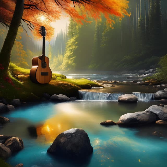 Riverside Relaxation: Soft Guitar Strums - Christian Instrumental Guitar Music