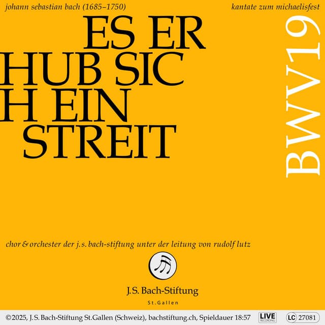 Bachkantate, BWV 19: Es erhub sich ein Streit - Johann Sebastian Bach