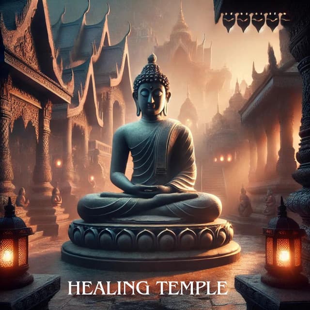 Healing Temple: Meditation Area – Deep Awareness, Peaceful Flute, Garden Oasis of Relaxation, Mindfulness World - Healing Meditation Zone