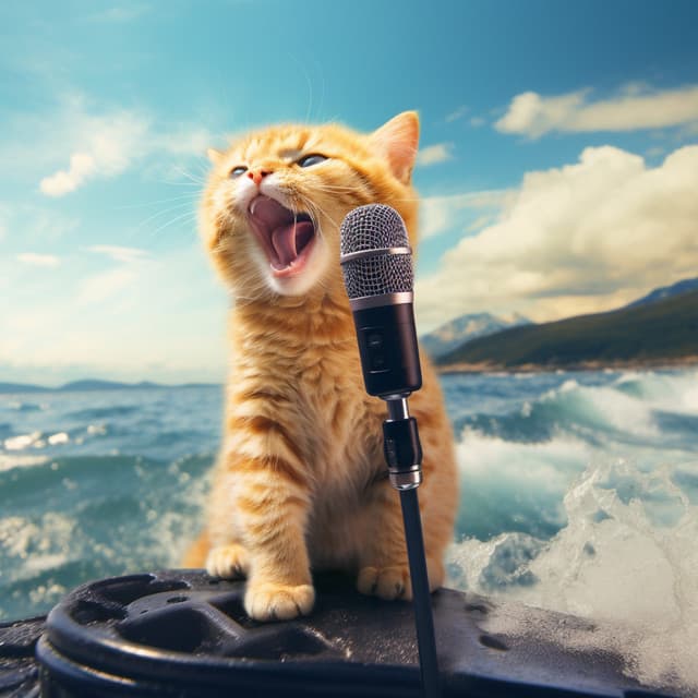 Feline Surf: Ocean Symphony for Cats - DNA Academy