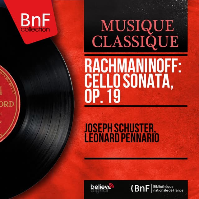 Rachmaninoff: Cello Sonata, Op. 19 - Sergei Rachmaninoff