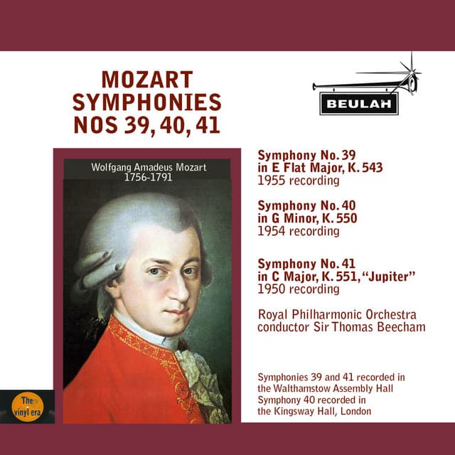 Mozart: Symphonies No. 39, 40, 41 - Wolfgang Amadeus Mozart