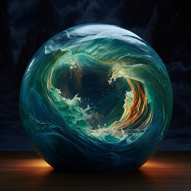 Music combined with Stream: Reflective Streamside Serenity - chromatic reflections