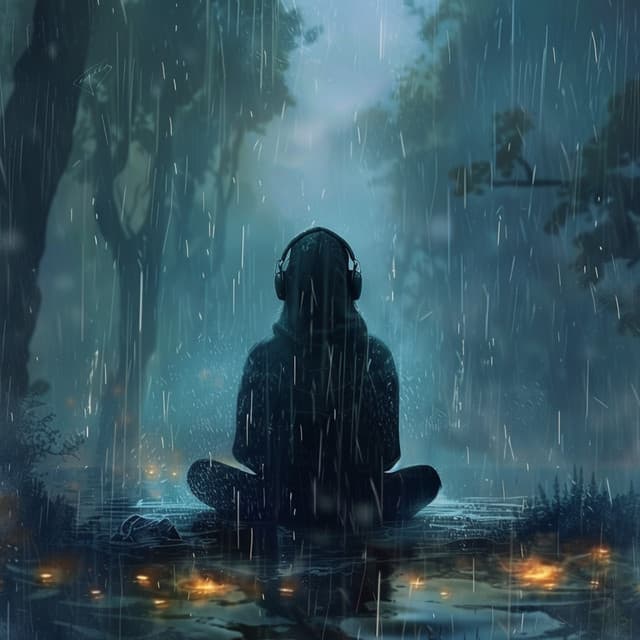 Rain's Relaxing Rhythms: Music's Soft Caress - Deep Sleep Delta Waves