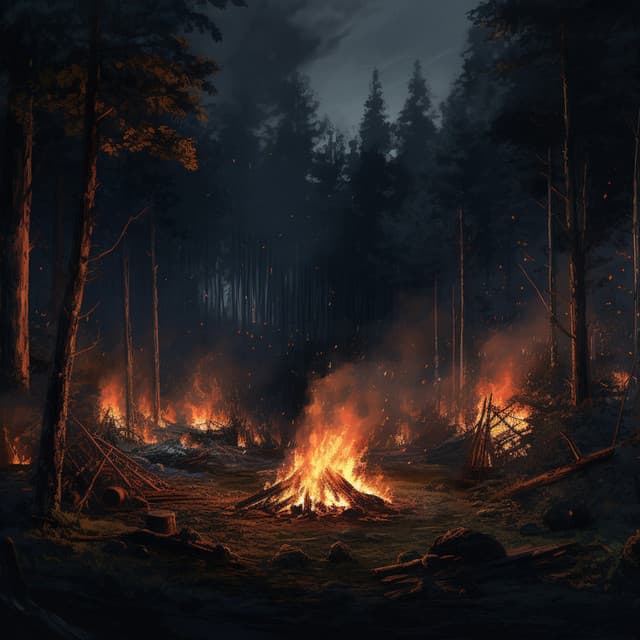 Cats' Cozy Binaural Fire: Soothing Warmth - Some Music